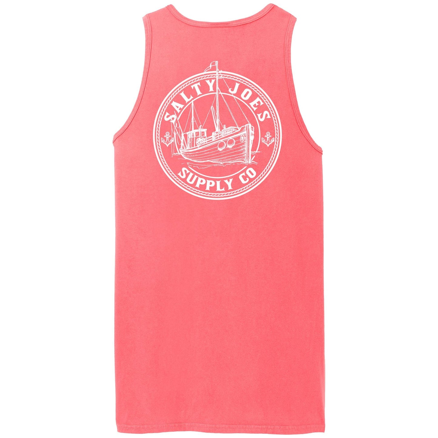 Salty Joe's Fishing Trawler Beach Wash® Garment-Dyed Tank Top