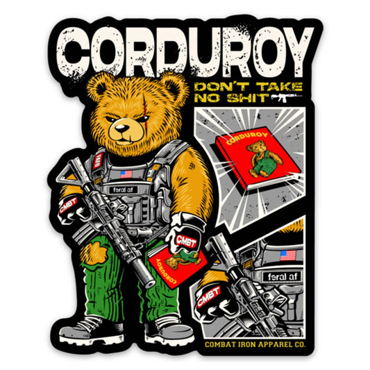 Corduroy The Bear Don't Take No Shit Decal