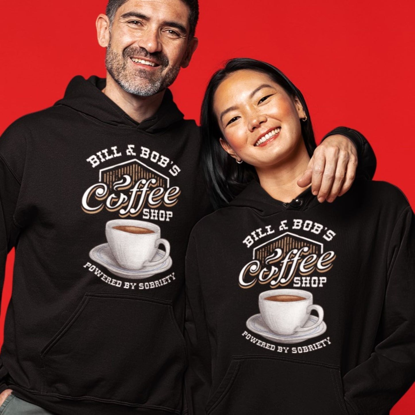 AA NA Hoodie | Inspiring Sobriety | Bill & Bob's Coffee Shop