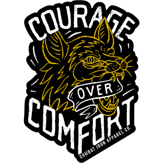 COURAGE OVER COMFORT DECAL