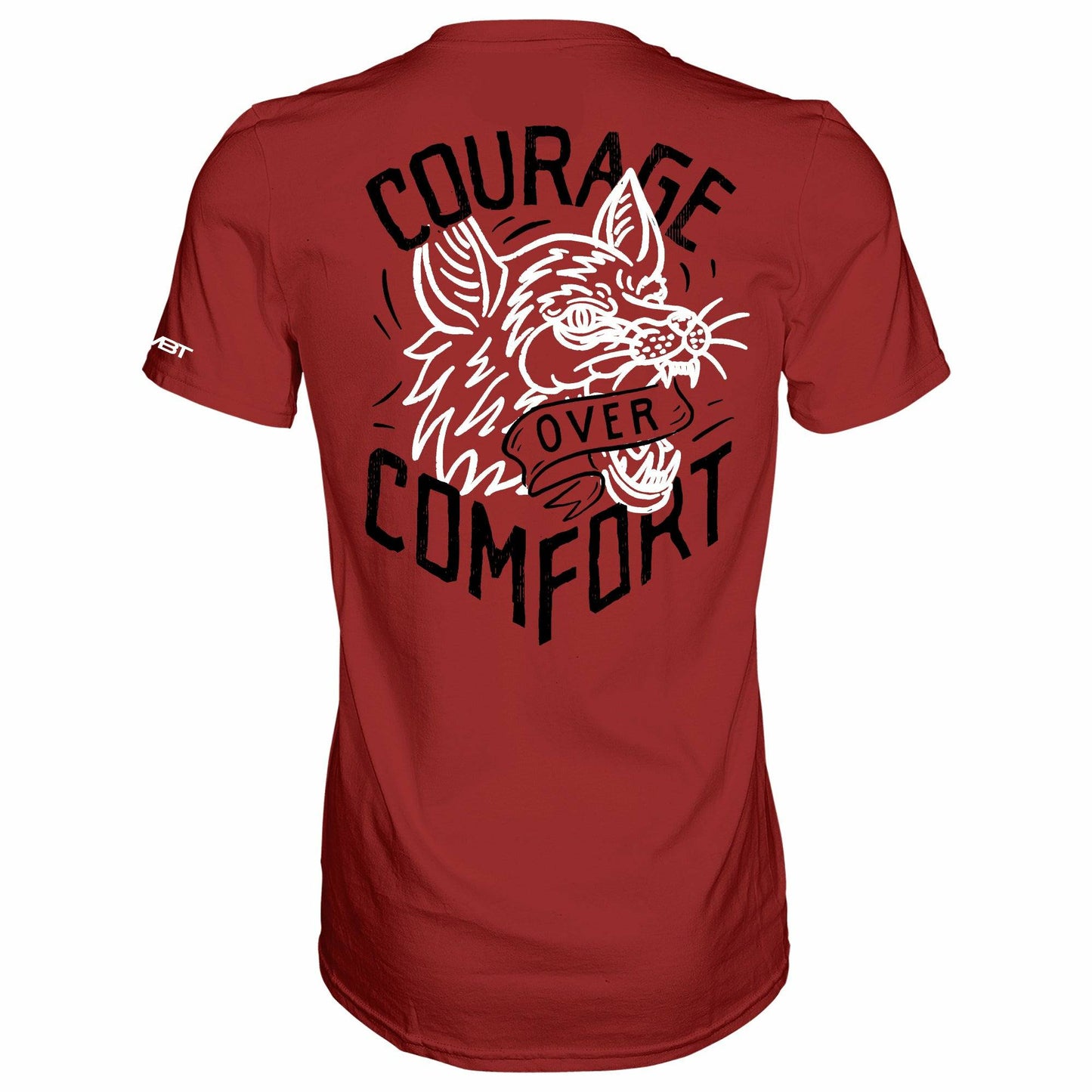 COURAGE OVER COMFORT - WOLF EDITION MEN’S T-SHIRT