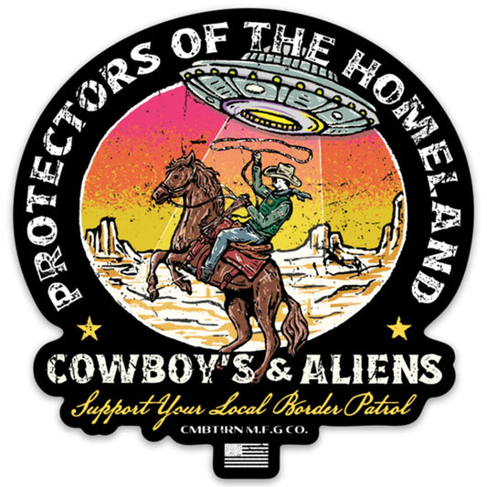 Cowboys & Aliens Border Patrol Decal Sticker