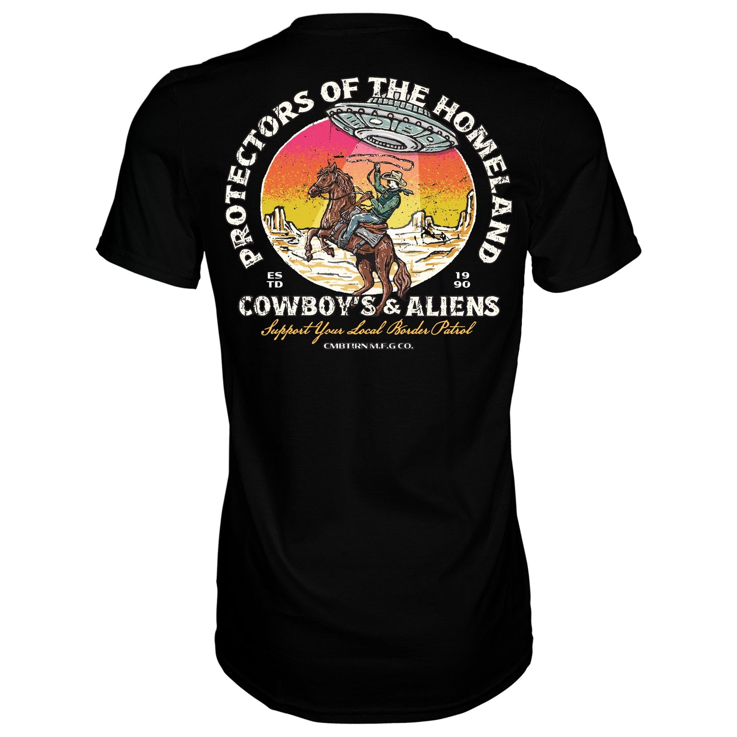 Border Patrol | Cowboy's & Aliens Men's T-Shirt