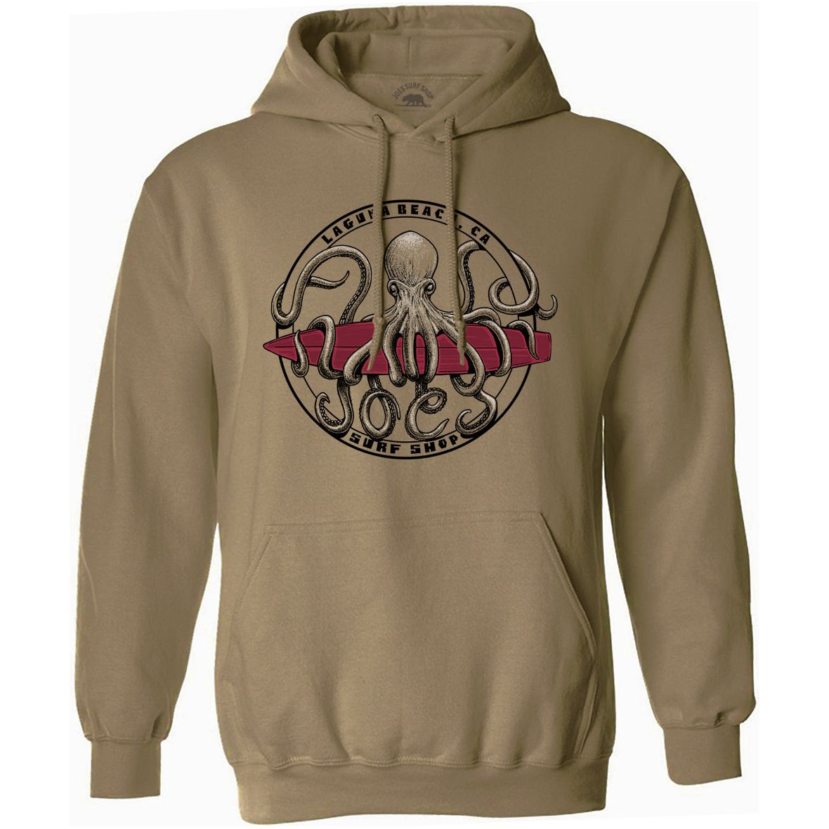 Joe's Surf Shop Octopus Meets Surfboard Hoodie