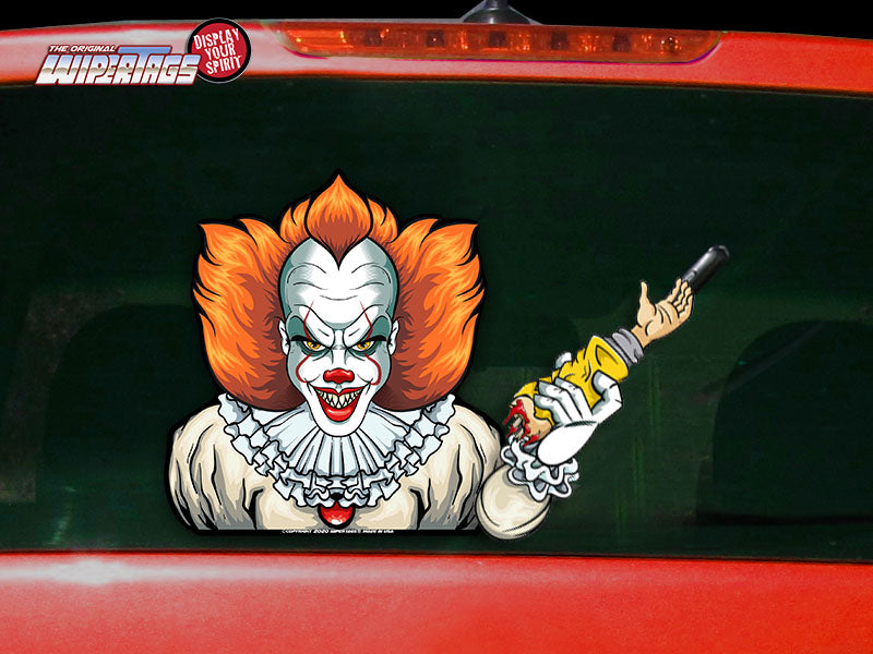 Crazy Killer It Clown WiperTag