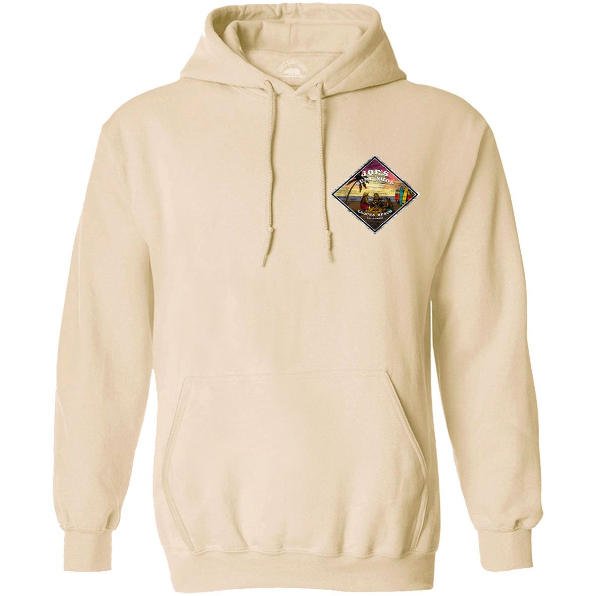 Joe's Surf Shop Three Bears on the Beach Pullover Surf Hoodie