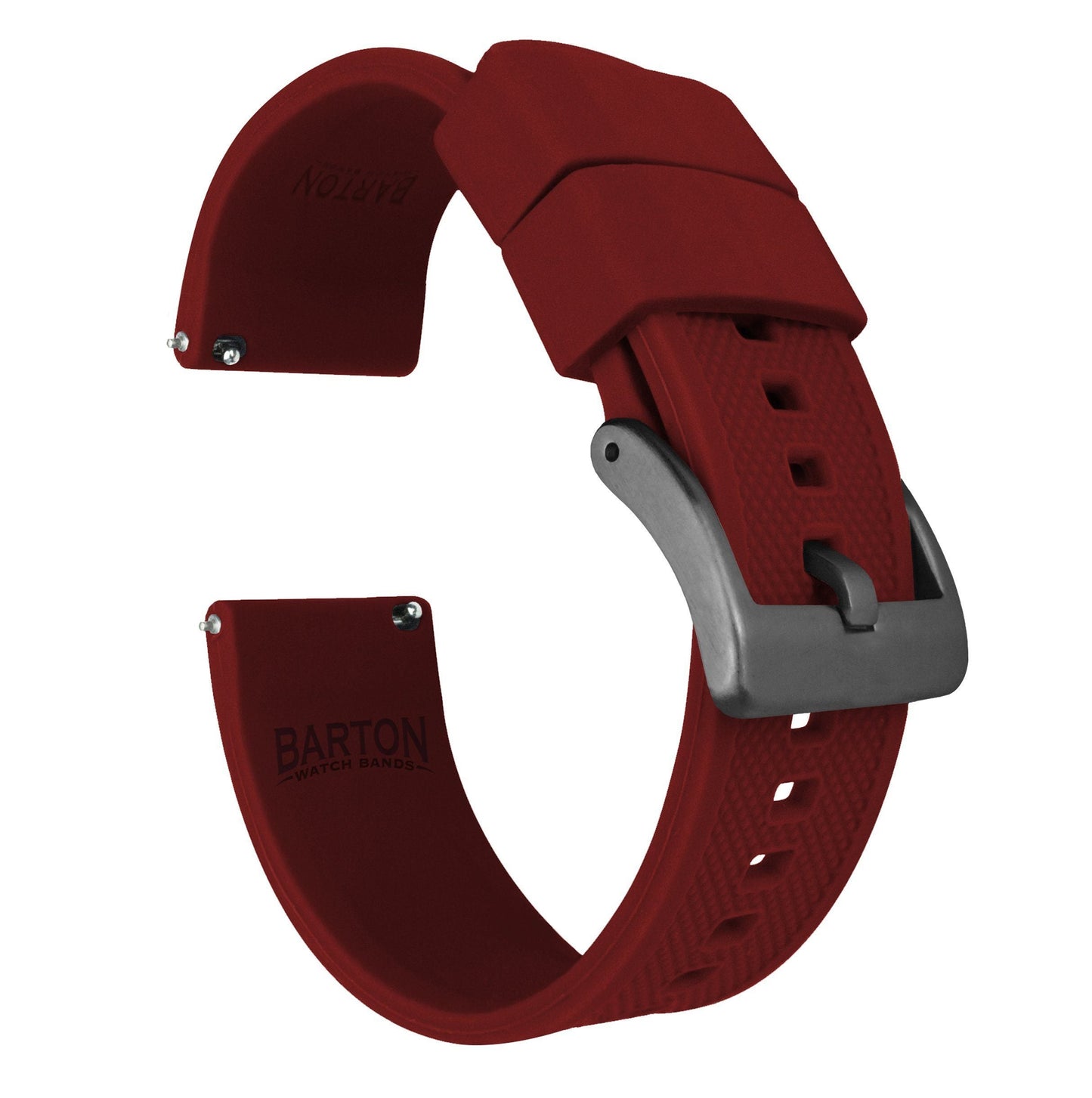 Crimson Red Elite Silicone Watch Band