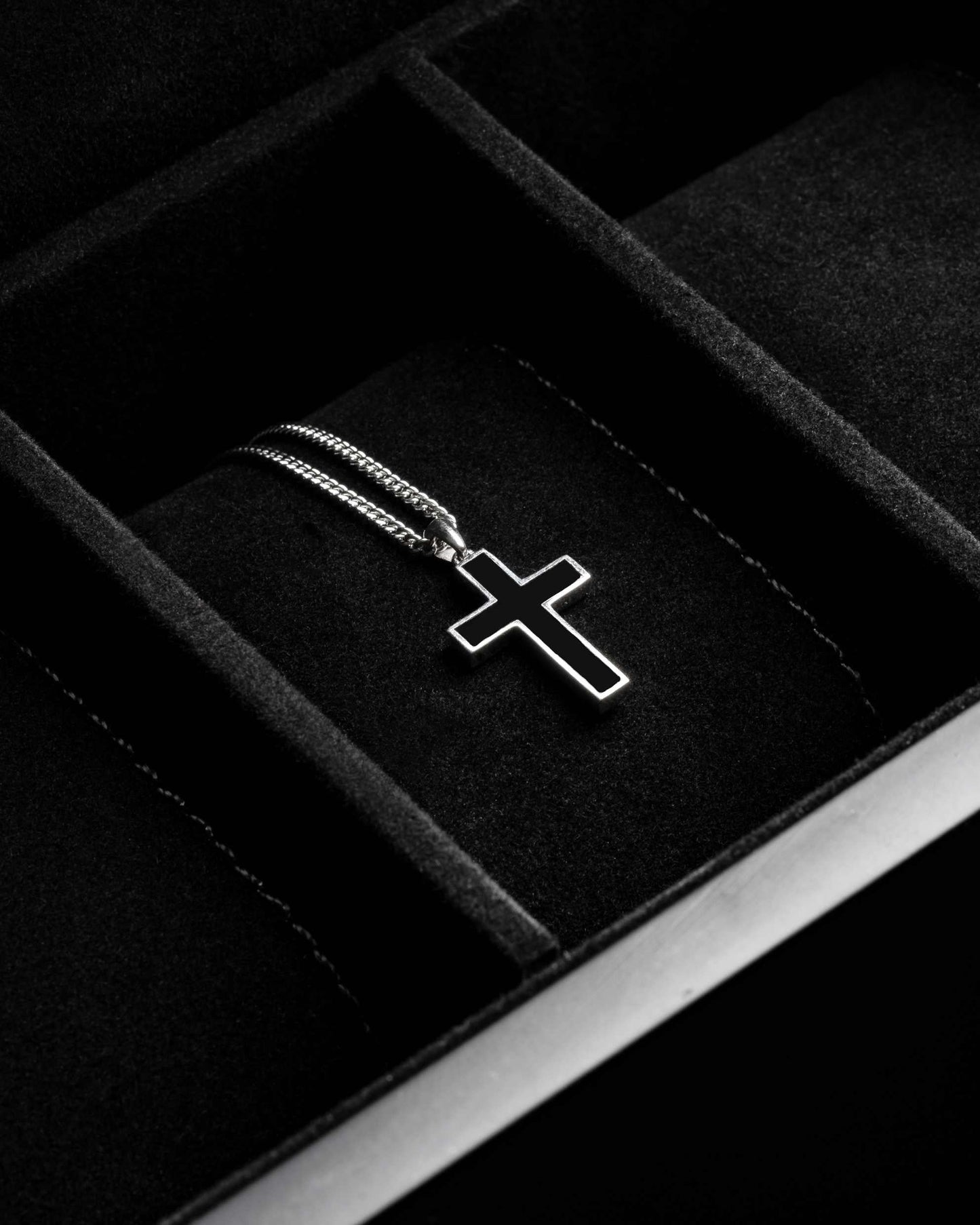 Stone Cross Box Set - Silver