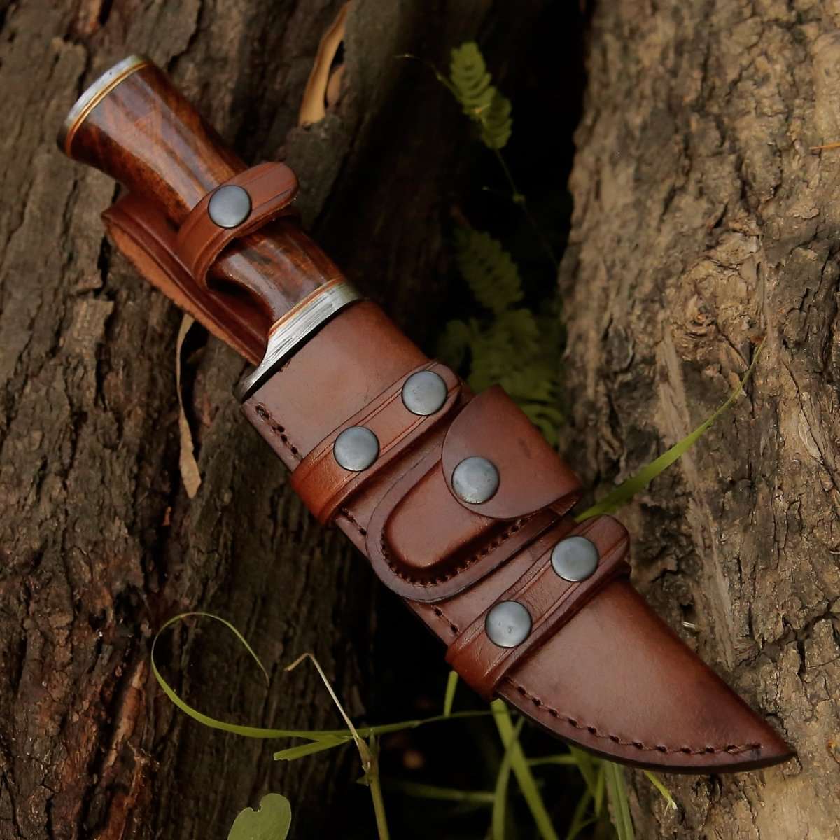 Crucifier Original Bowie Knife with Exotic Rosewood Handle