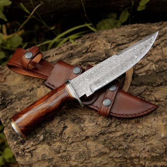 Crucifier Original Bowie Knife with Exotic Rosewood Handle