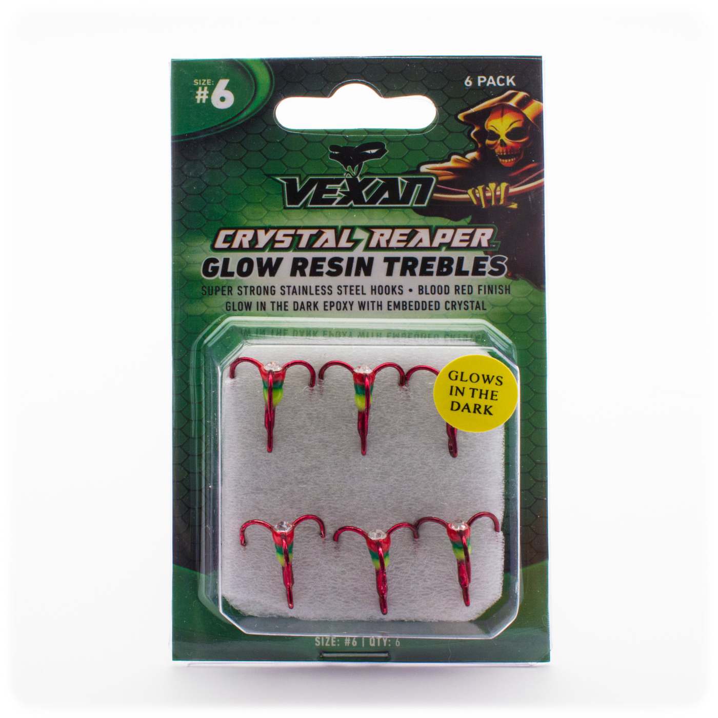 Crystal Reaper Treble Hooks (6pk)