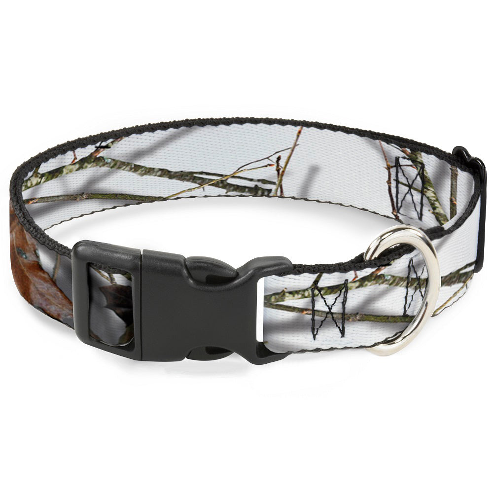 Plastic Clip Collar - Mossy Oak Country Roots Snowdrift Camo White