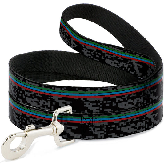 Dog Leash - Racing Stripes/Digital Camo Black/Gray/Green/Blue/Red