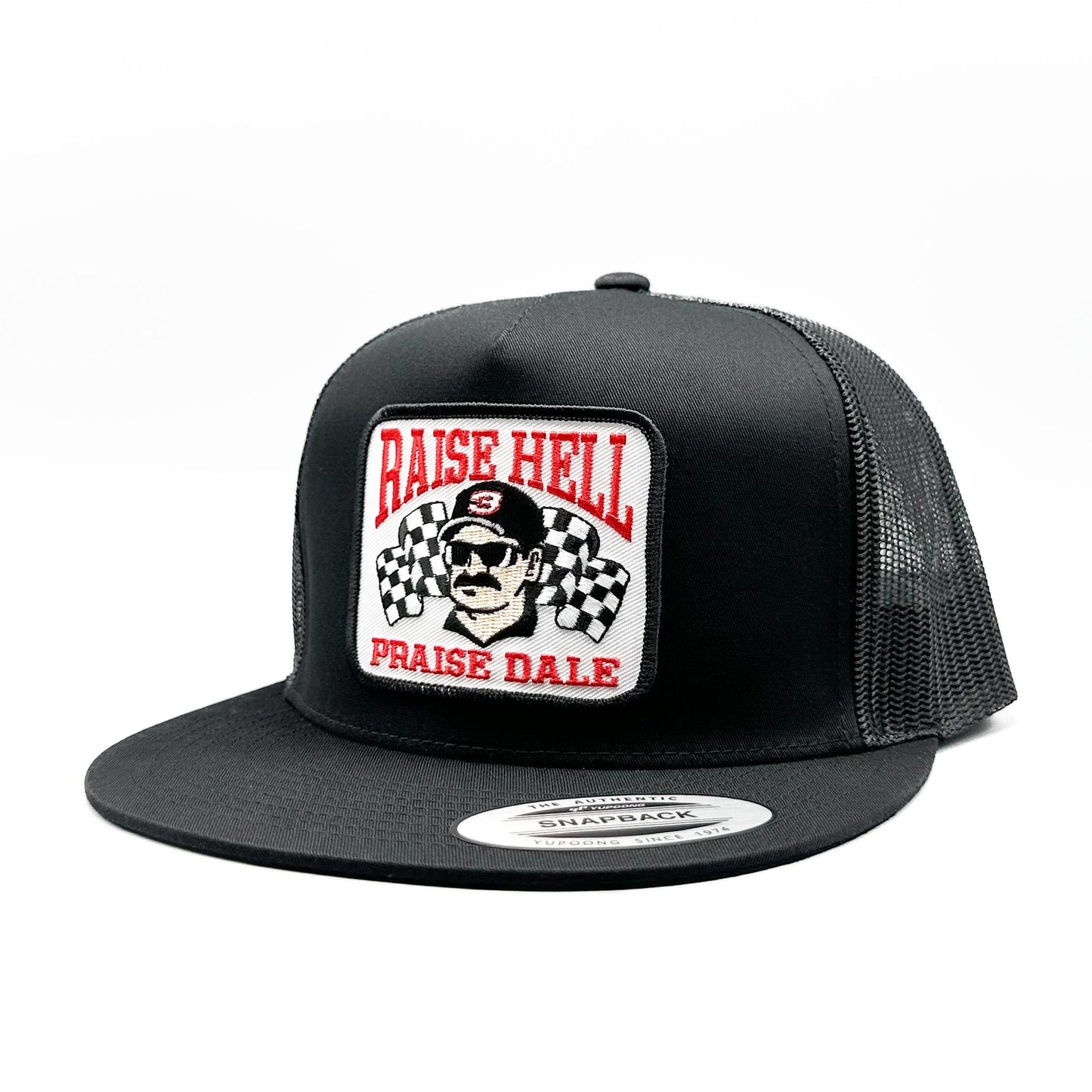 Raise Hell, Praise Dale Earnhardt "Vintage Truckers Original" Trucker Hat