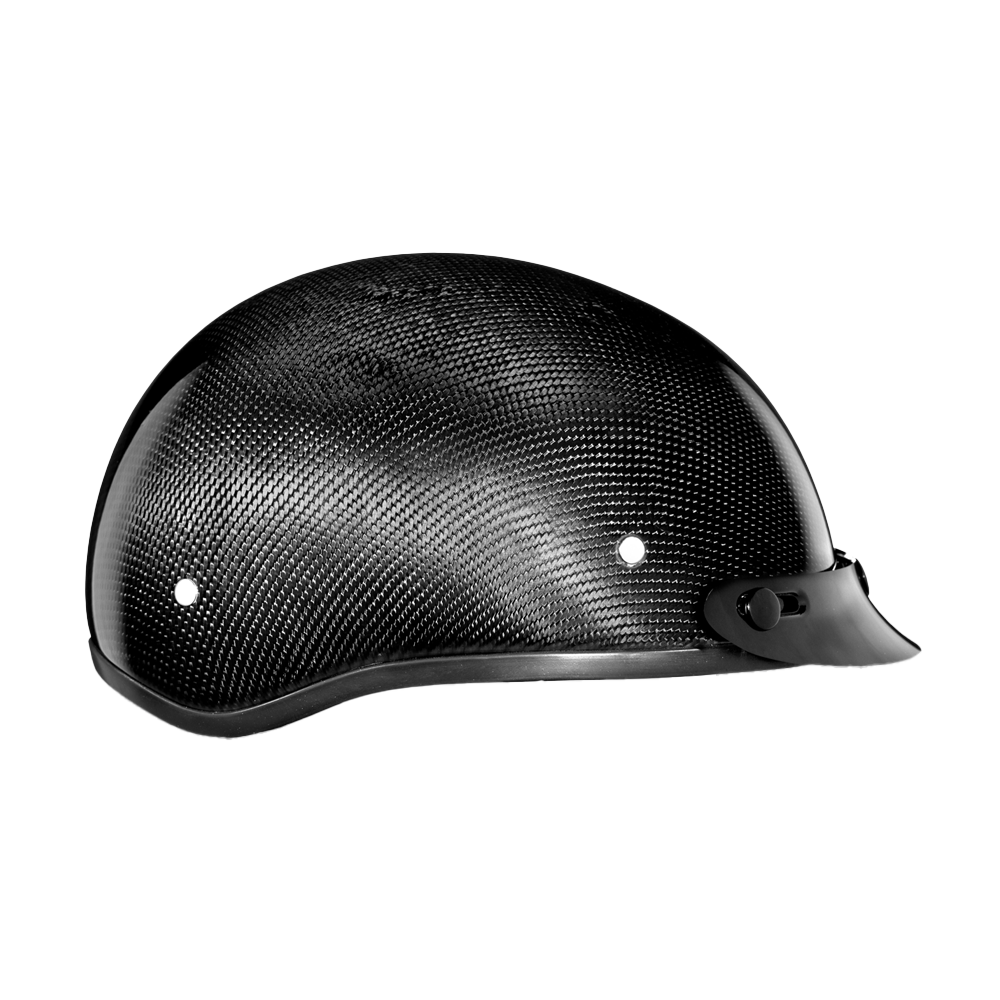 D.O.T. Daytona Skull Cap- Grey Carbon Fiber