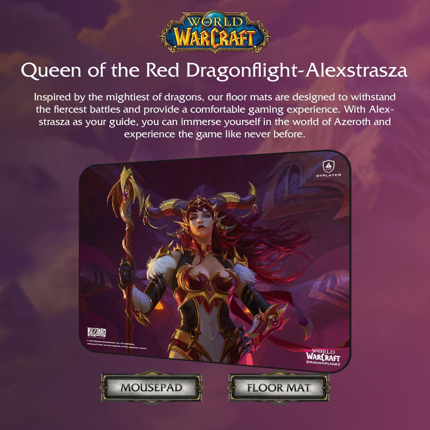 World of Warcraft®: Dragonflight Mousepad / Floor Mat-Alexstrasza Edition