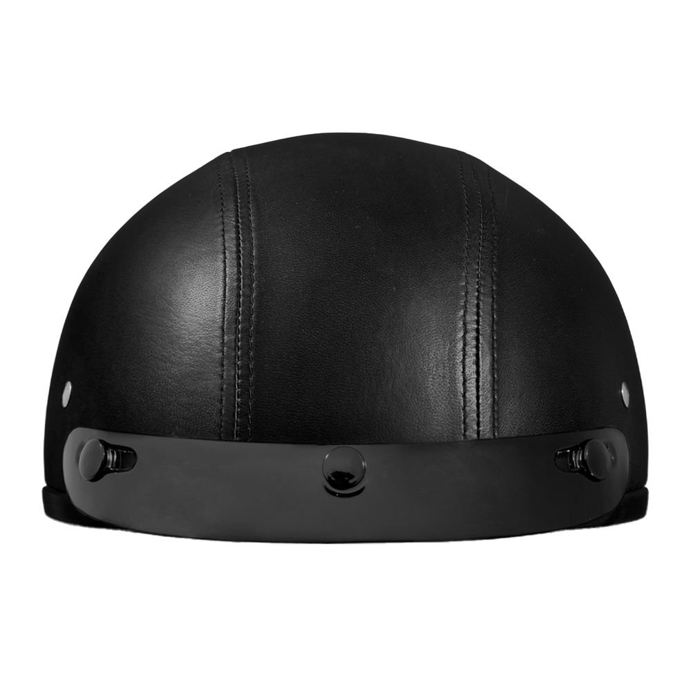 D.O.T. Daytona Skull Cap- Leather Covered