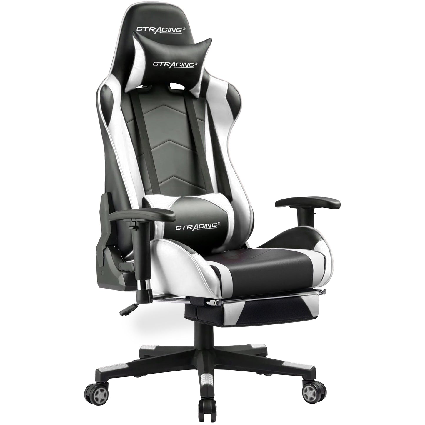 GTRACING Gaming Chair Office Chair PU Leather with Footrest&Adjustable Headrest