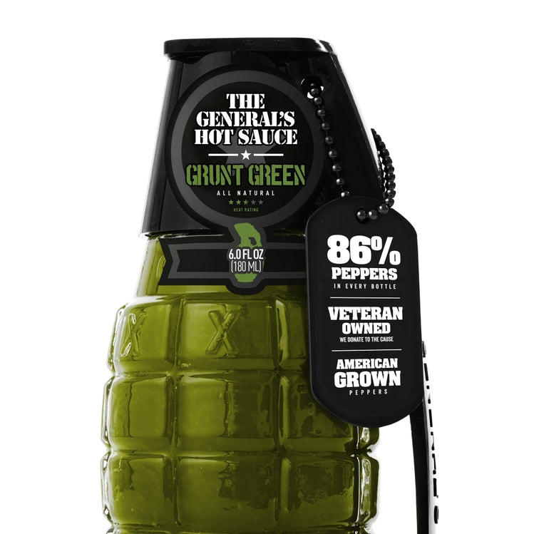 Grunt Green (formerly Marine Green) -The General's Hot Sauce