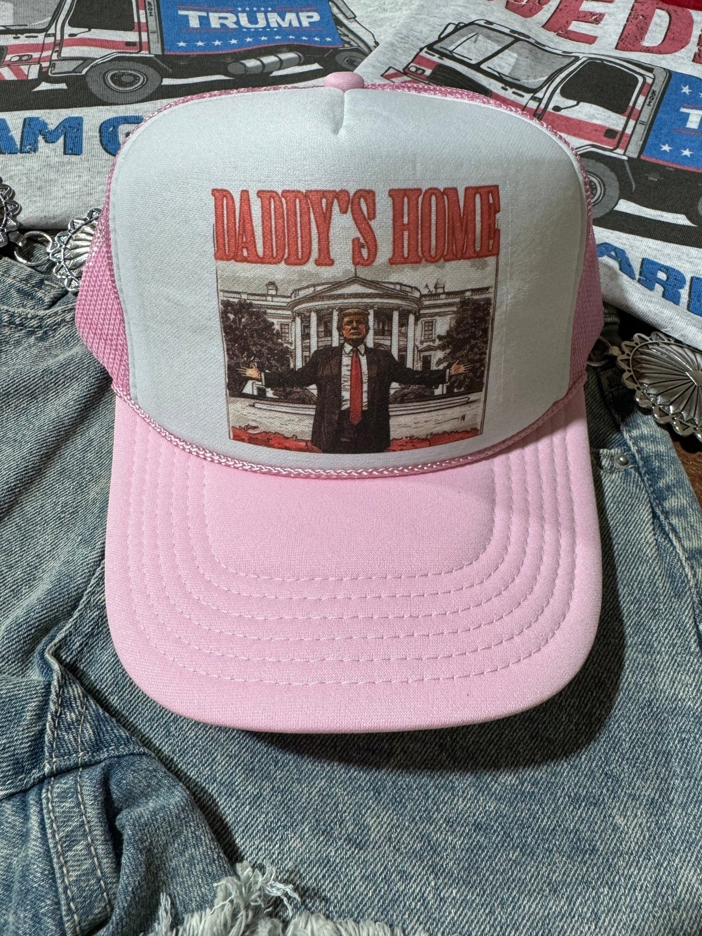 Daddys Home Trump Trucker Hat