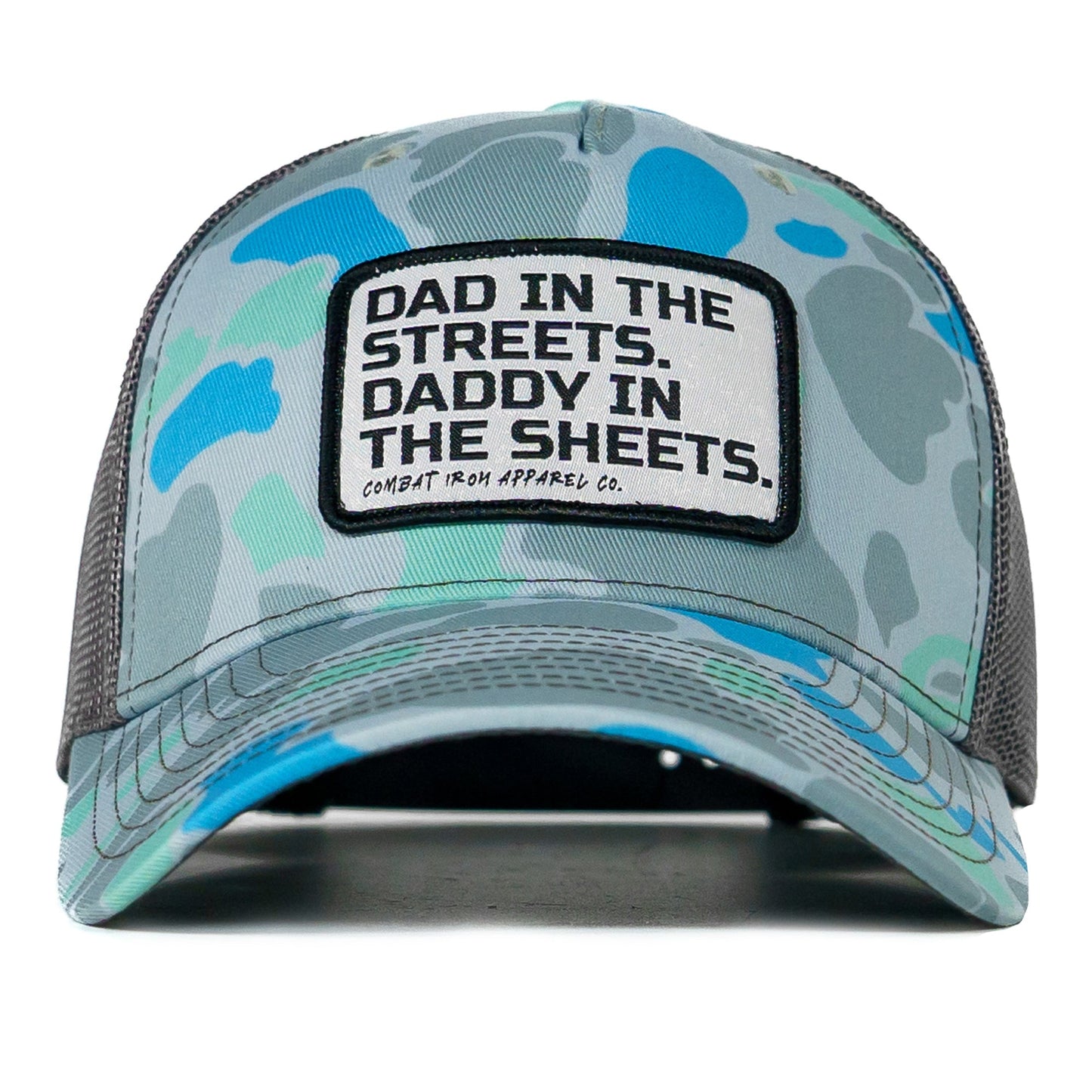 DAD IN THE STREETS. DADDY IN THE SHEETS. White Patch SnapBack