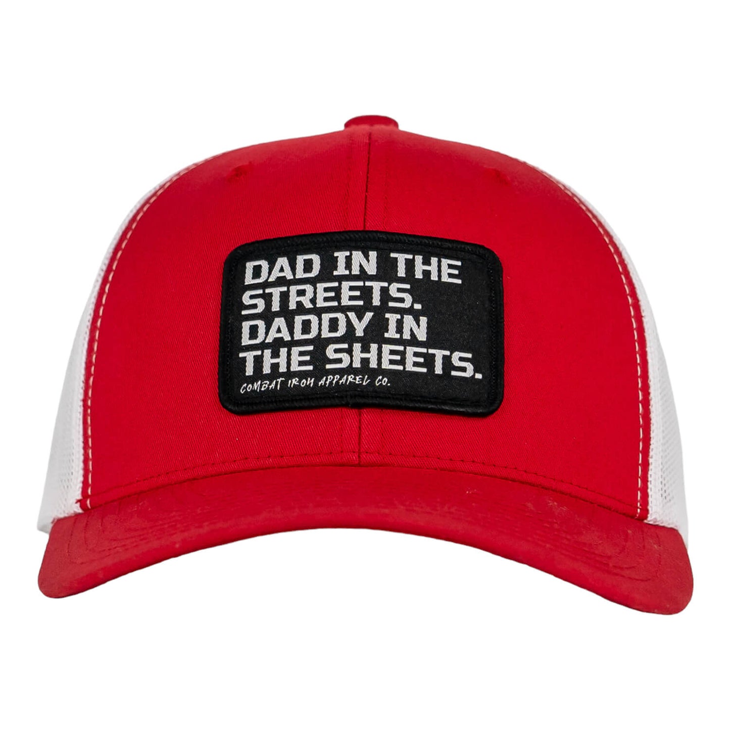 DAD IN THE STREETS. DADDY IN THE SHEETS. BLACK PATCH SNAPBACK