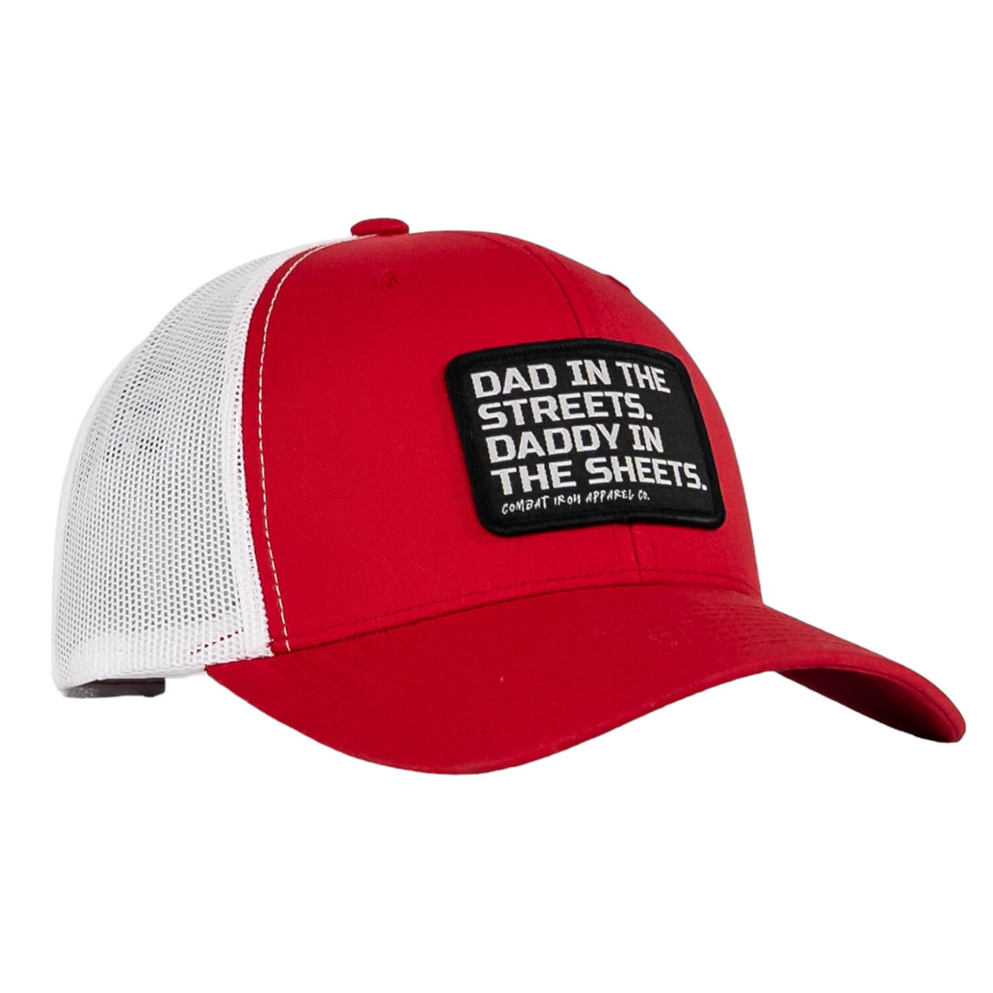 DAD IN THE STREETS. DADDY IN THE SHEETS. BLACK PATCH SNAPBACK