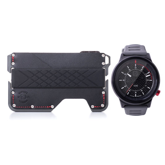 D01 R-SPEC WATCH & WALLET BUNDLE CEMENT GRAY