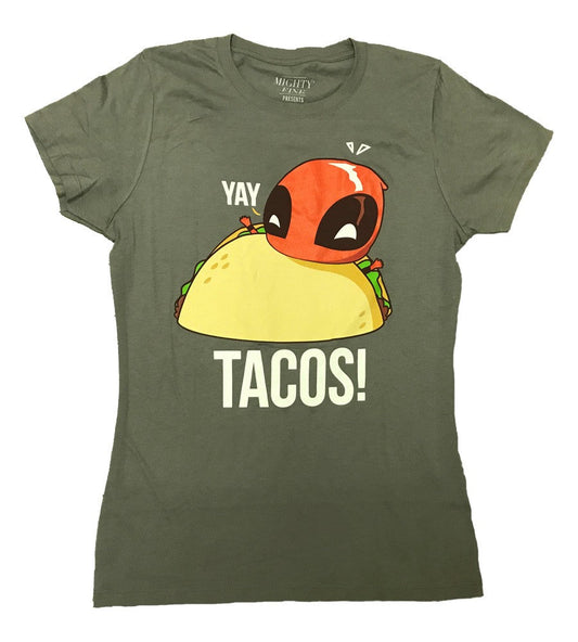 Deadpool Yay Tacos Marvel Comics Junior T-Shirt