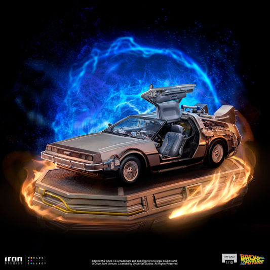 Iron Studios Back to the Future DeLorean 1:10 Scale Statue