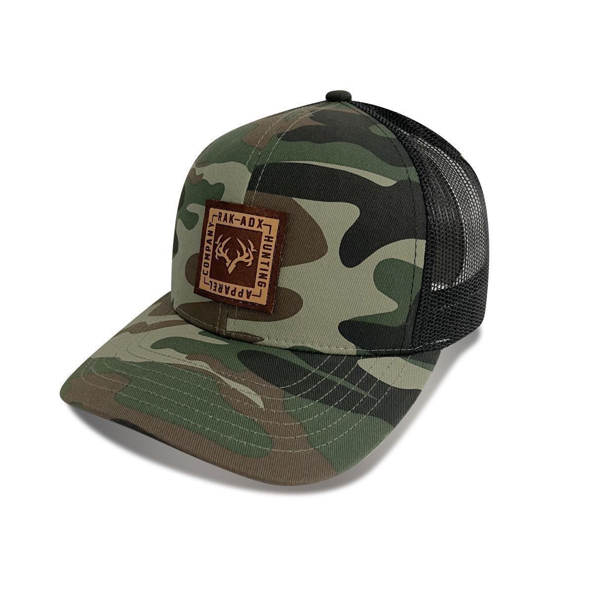 Delta Camo Leather Patch Trucker Hat