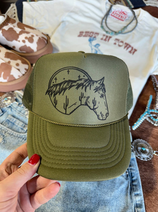 Desert Horse Trucker Hat