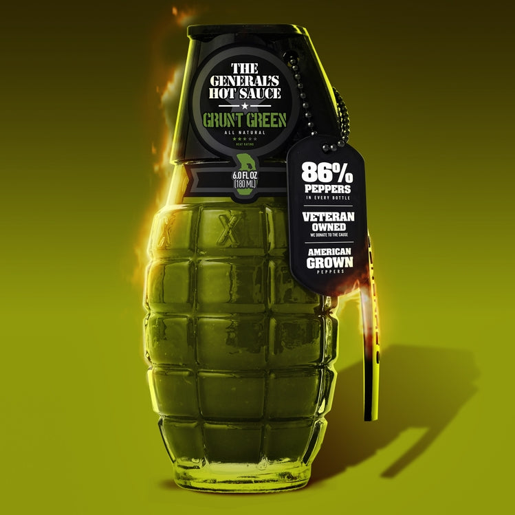 Grunt Green (formerly Marine Green) -The General's Hot Sauce