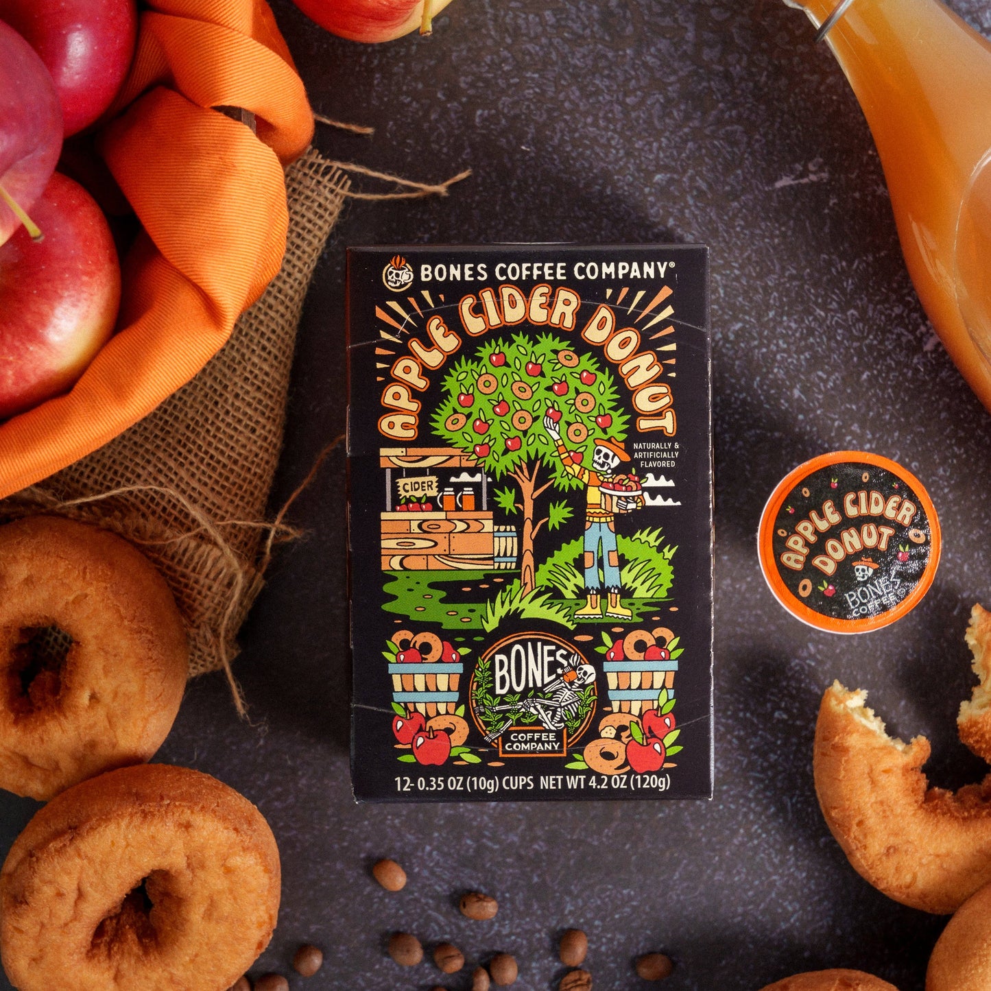 Apple Cider Donut Coffee Pods | 12 Count | Flavored Coffee