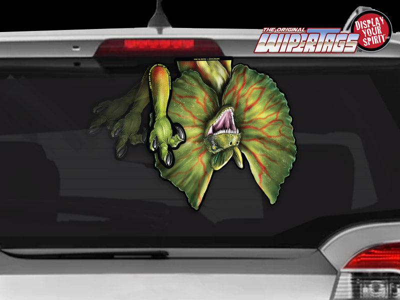 Dilophosaurus Waving Dinosaur WiperTags