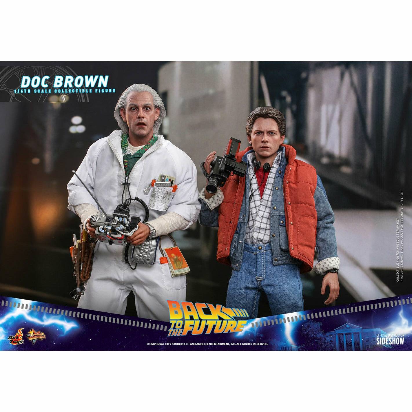 Hot Toys Back to the Future Doc Brown (Standard Version) 1:6 Scale Collectible Figure