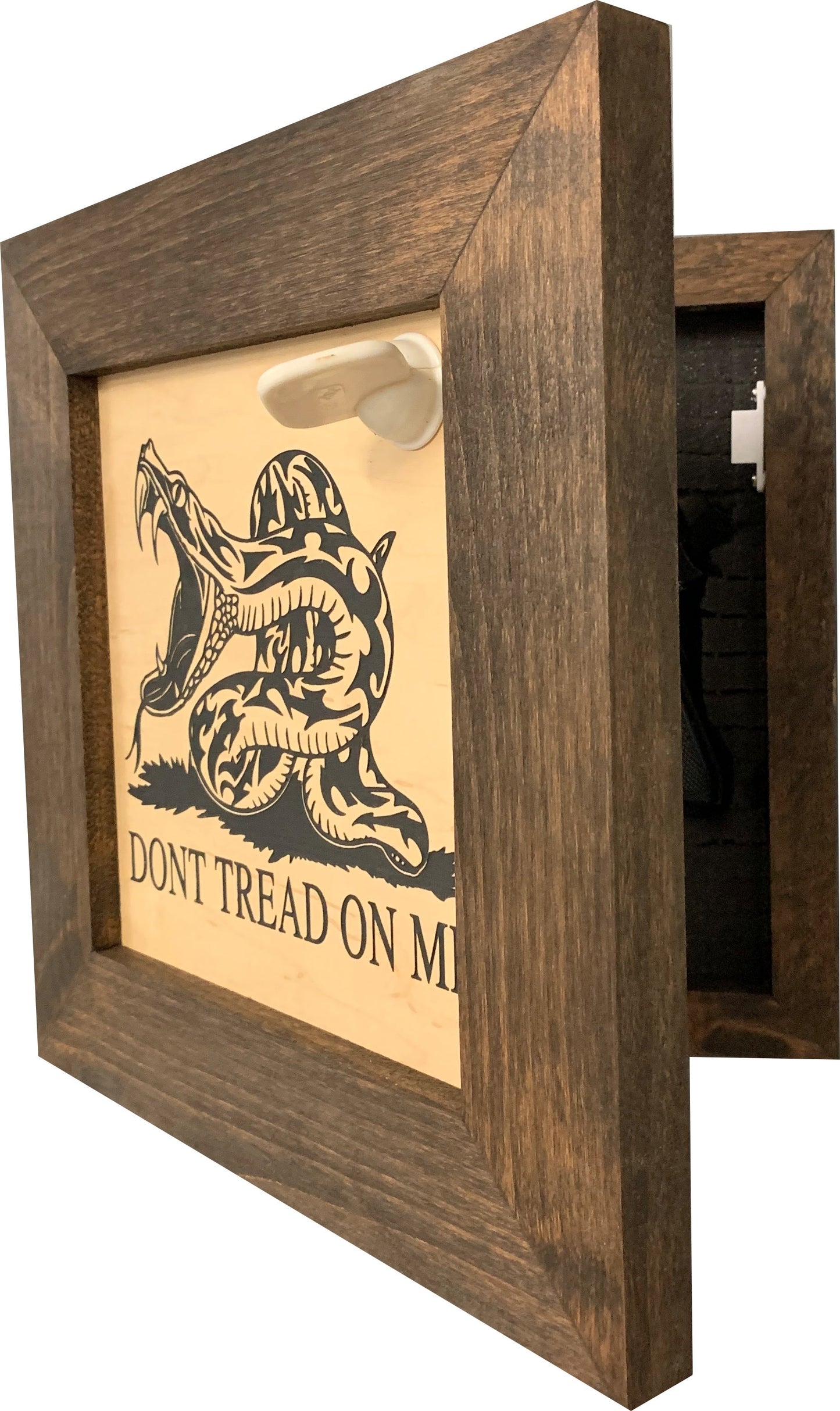 Second Amendment Hidden Gun Safe, 2nd Amendment DONT TREAD ON ME Concealment Shelf