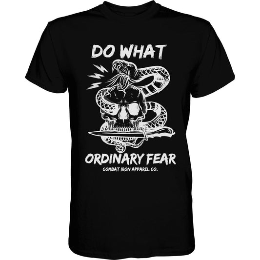 DO WHAT ORDINARY FEAR Snake & Skull Men's T-shirt