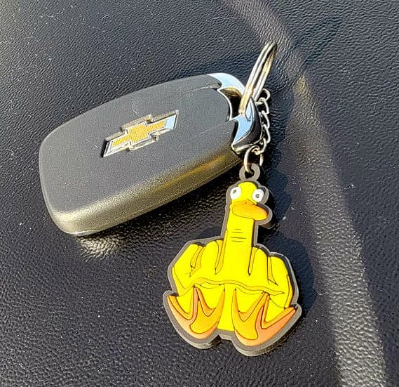 Duck You PVC Keychain