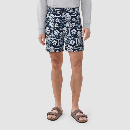 Duke Pineapple Martini Boardshort - Navy Blazer