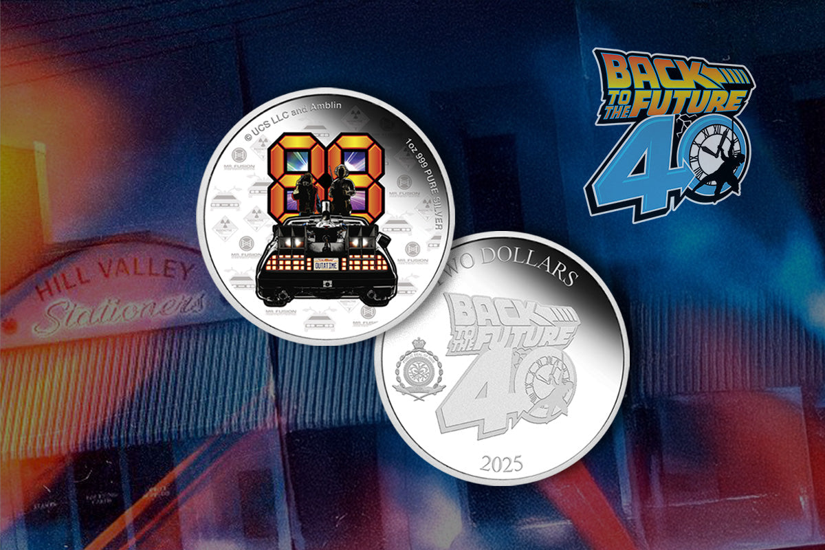 Back to the Future 40th Anniversary 2025 Limited Edition 1oz Silver Proof Coin