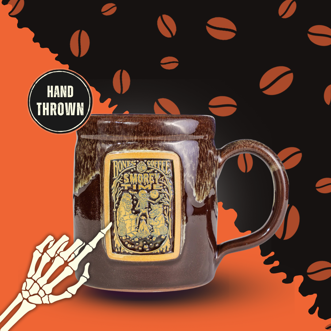 S'morey Time Handthrown Mug | Brown Coffee Mug | 12-14 oz