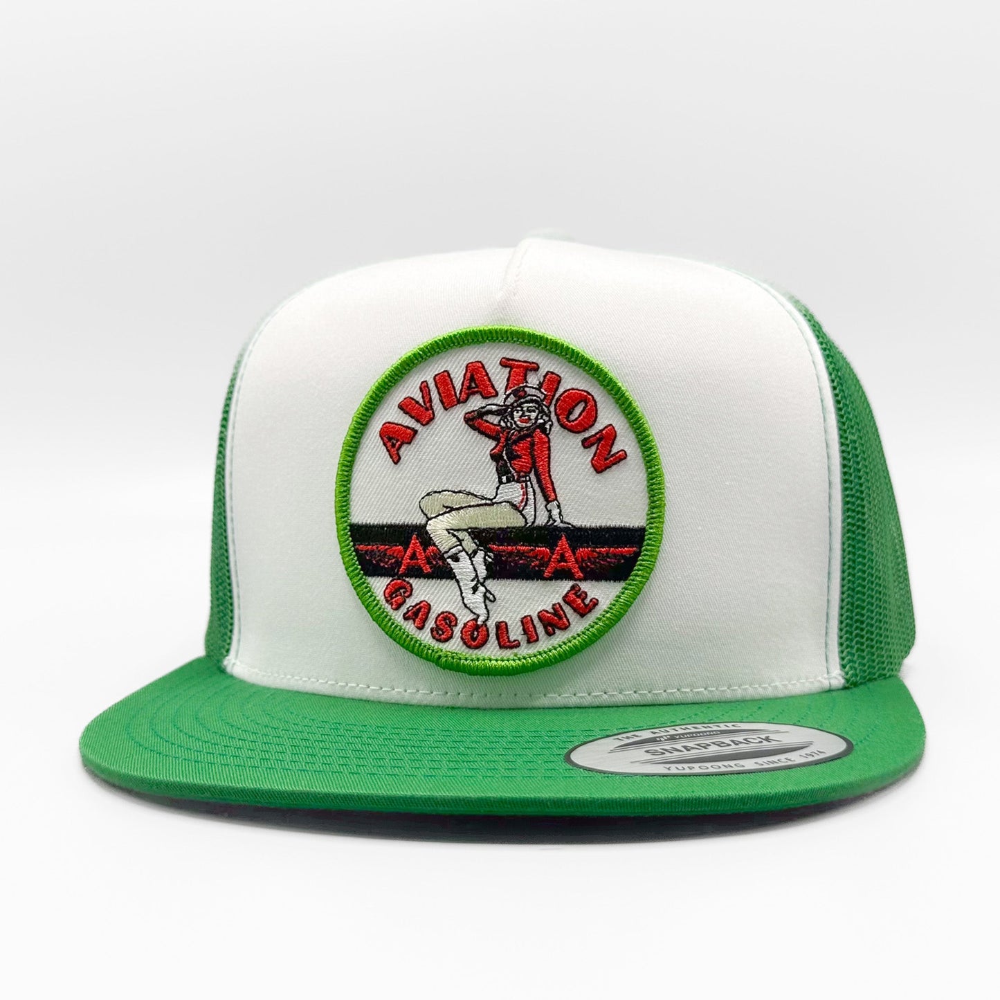 Aviation Gasoline Retro Pinup Trucker Hat