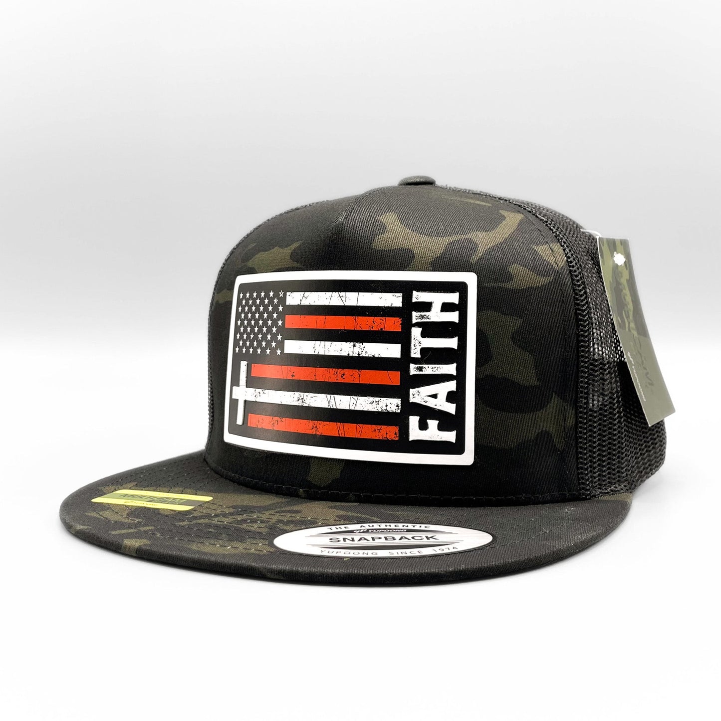 Faith Christian American Flag Trucker