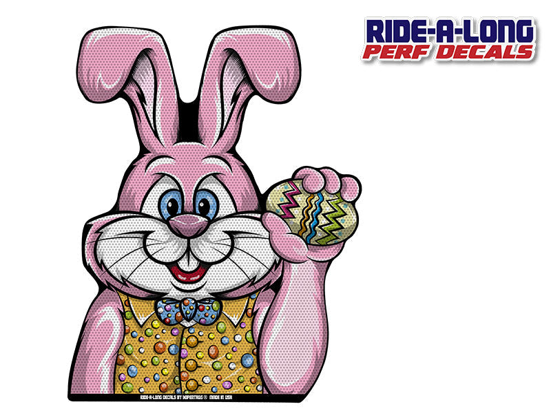 Easter Bunny *RIDE A LONG* Perforated Decal