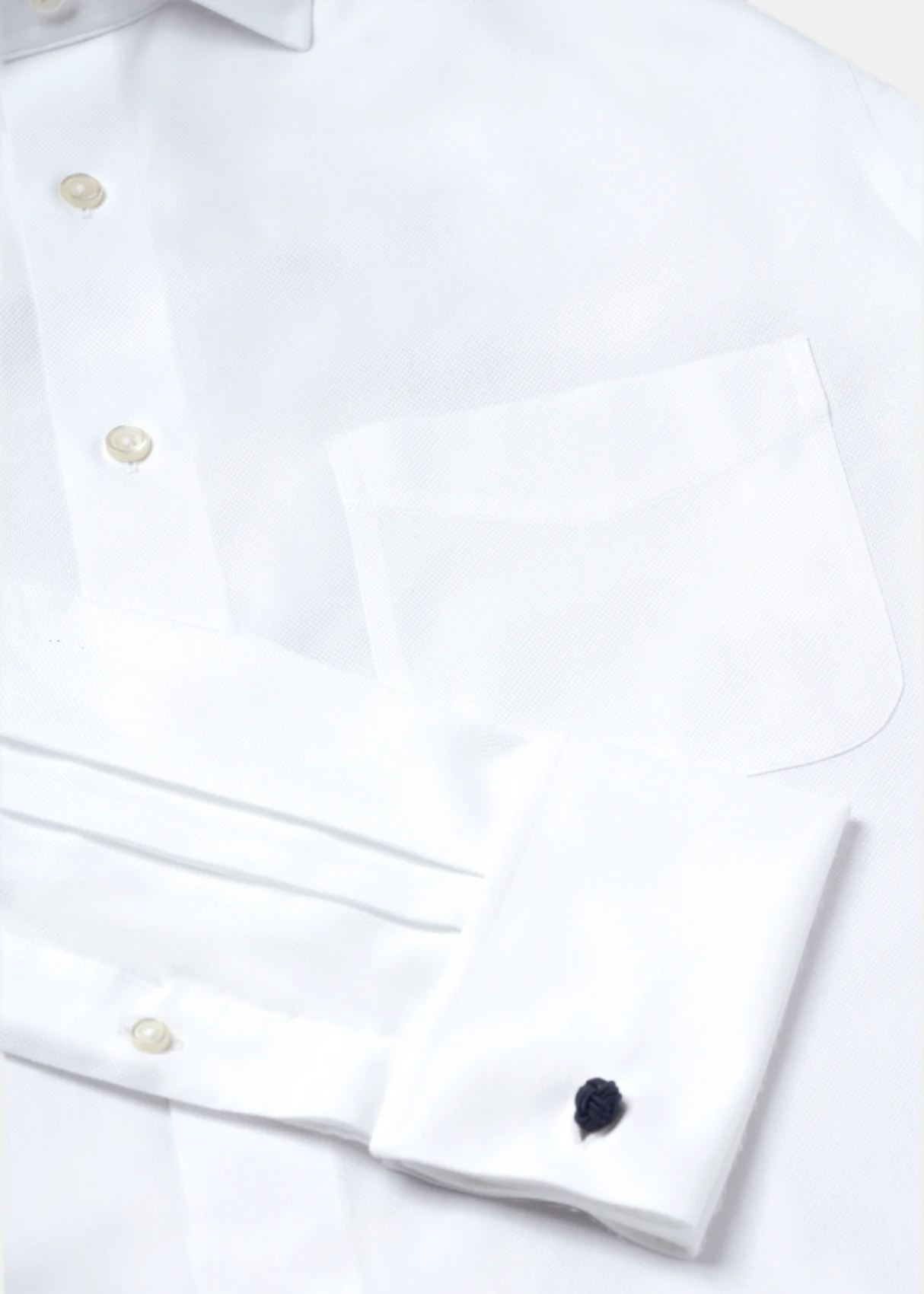 Edinburgh Cufflink White Shirt