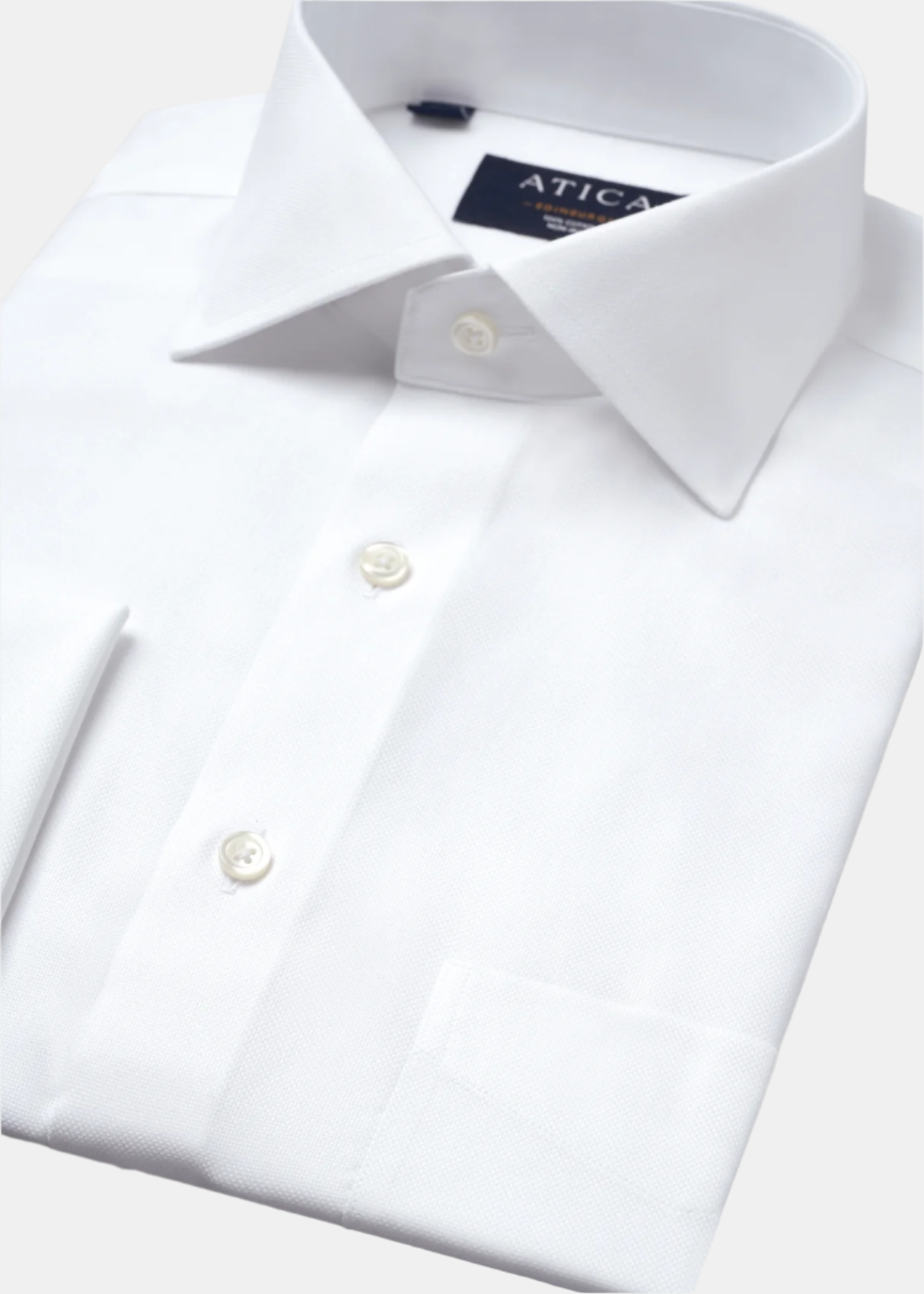 Edinburgh Cufflink White Shirt