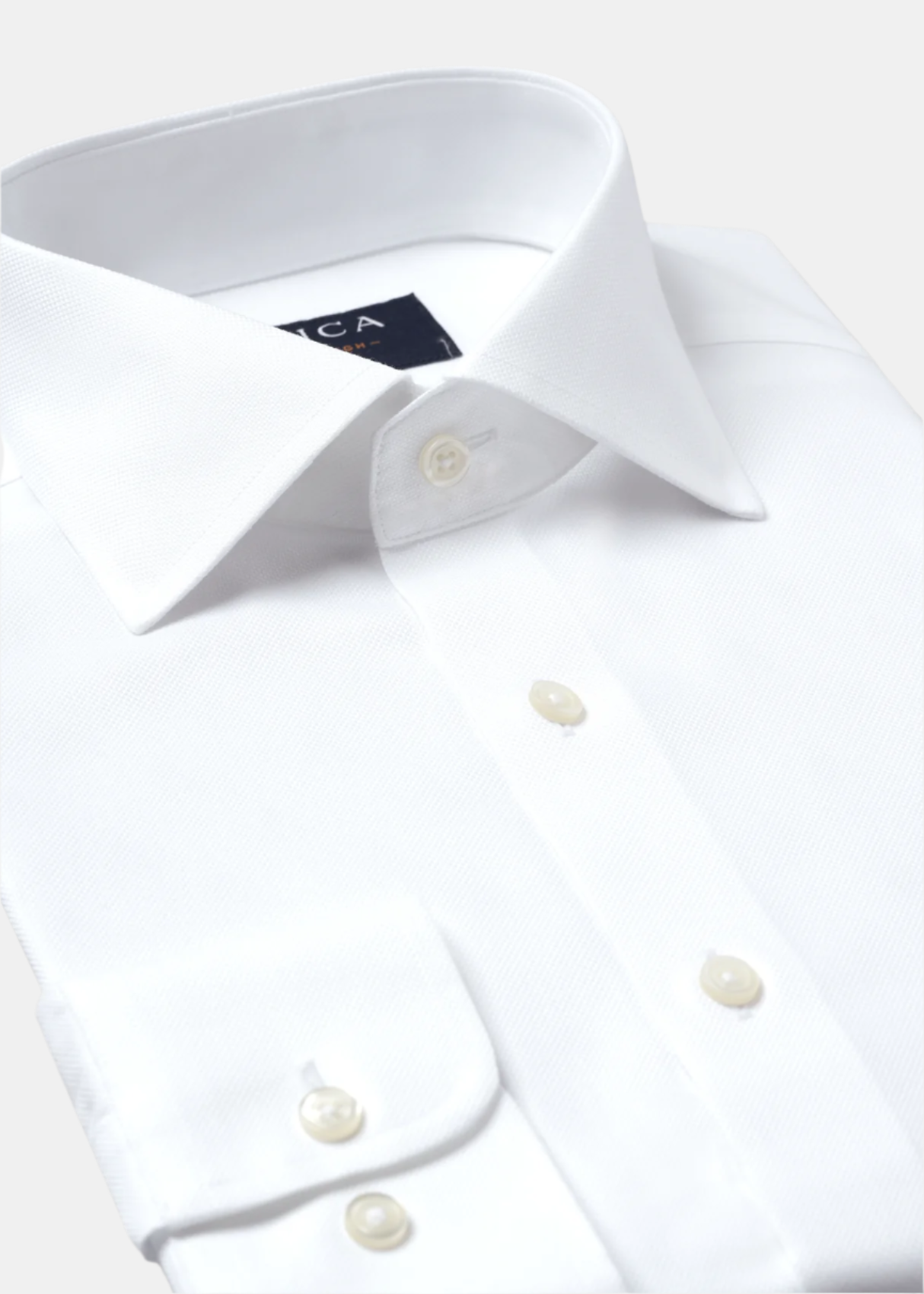 Edinburgh Button Cuff White Shirt