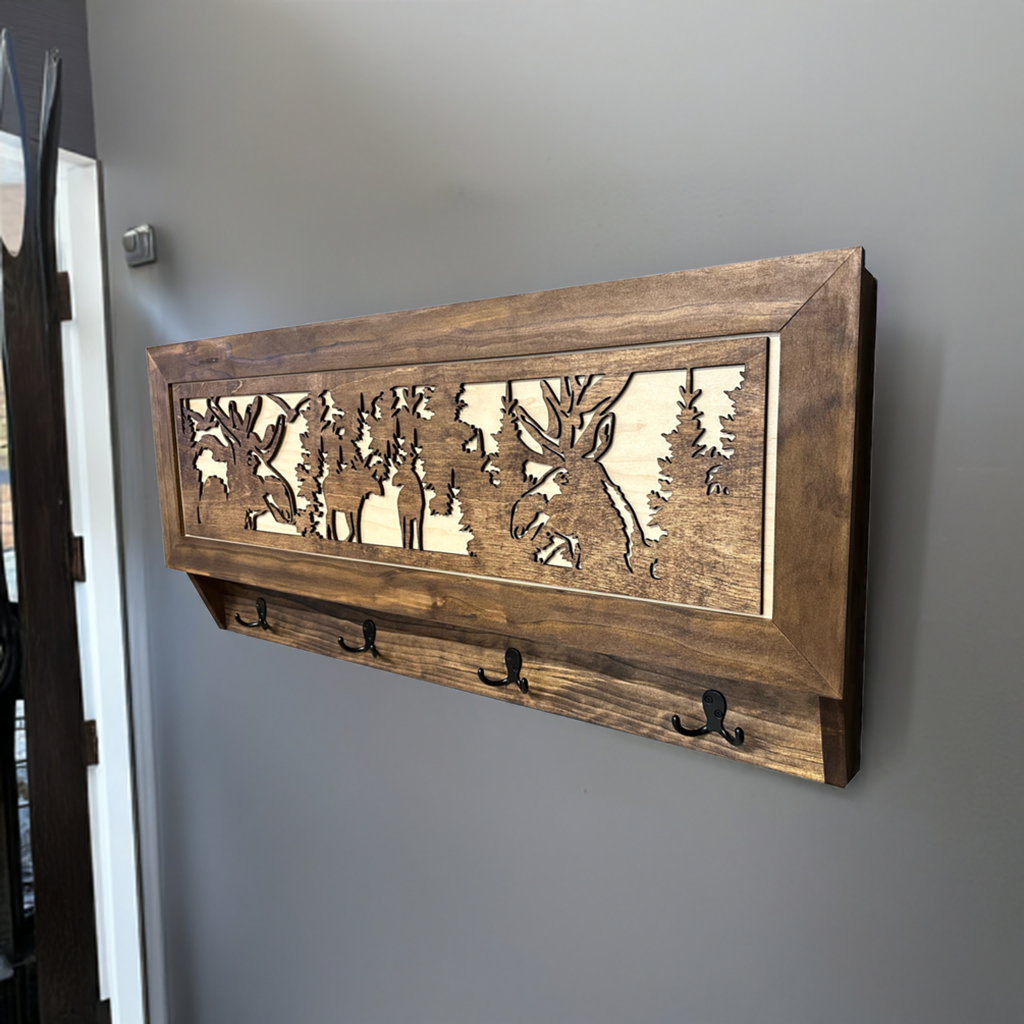 Coat Rack Hidden Gun Storage - Moose In The Woods