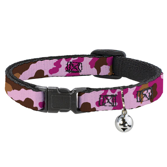 Cat Collar Breakaway - Camo Pink